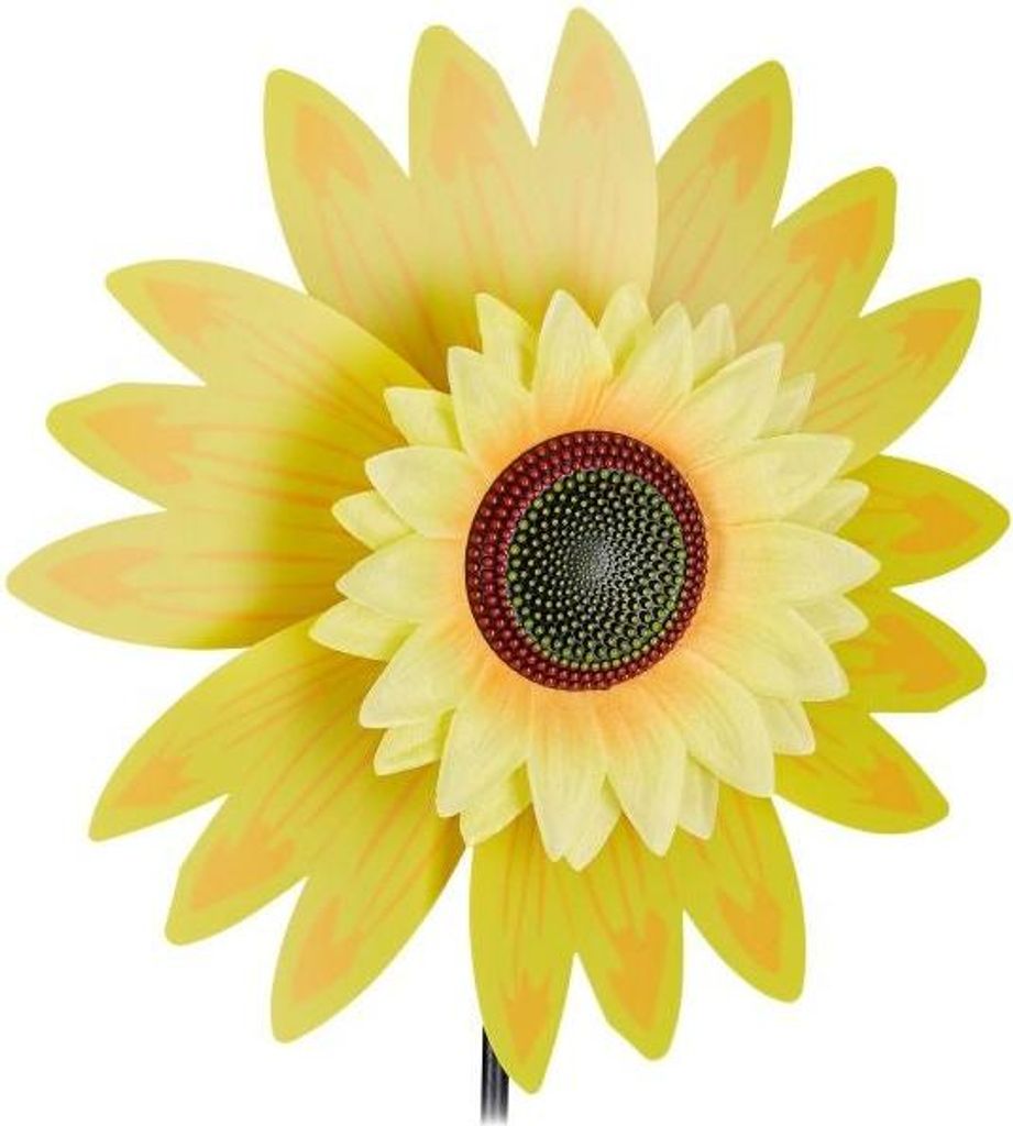 Gelbes Sonnenblumen-Windspiel für Garten und Blumentöpfe, Produktbild 