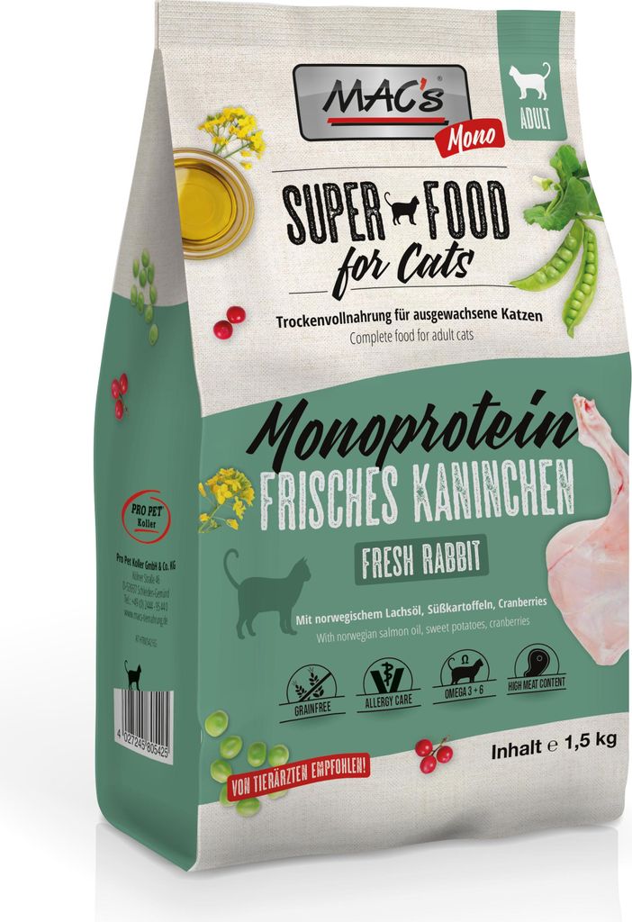 MAC's 80542, Dospelý, Akékoľvek plemeno, Zajac, 1,5 kg, Bez Obrázok produktu 