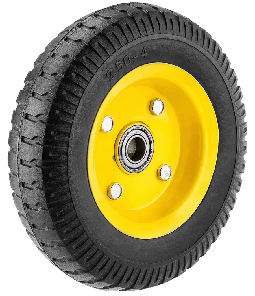 Roue de brouette solide contre l'usure pneu 20 cm et jante acier