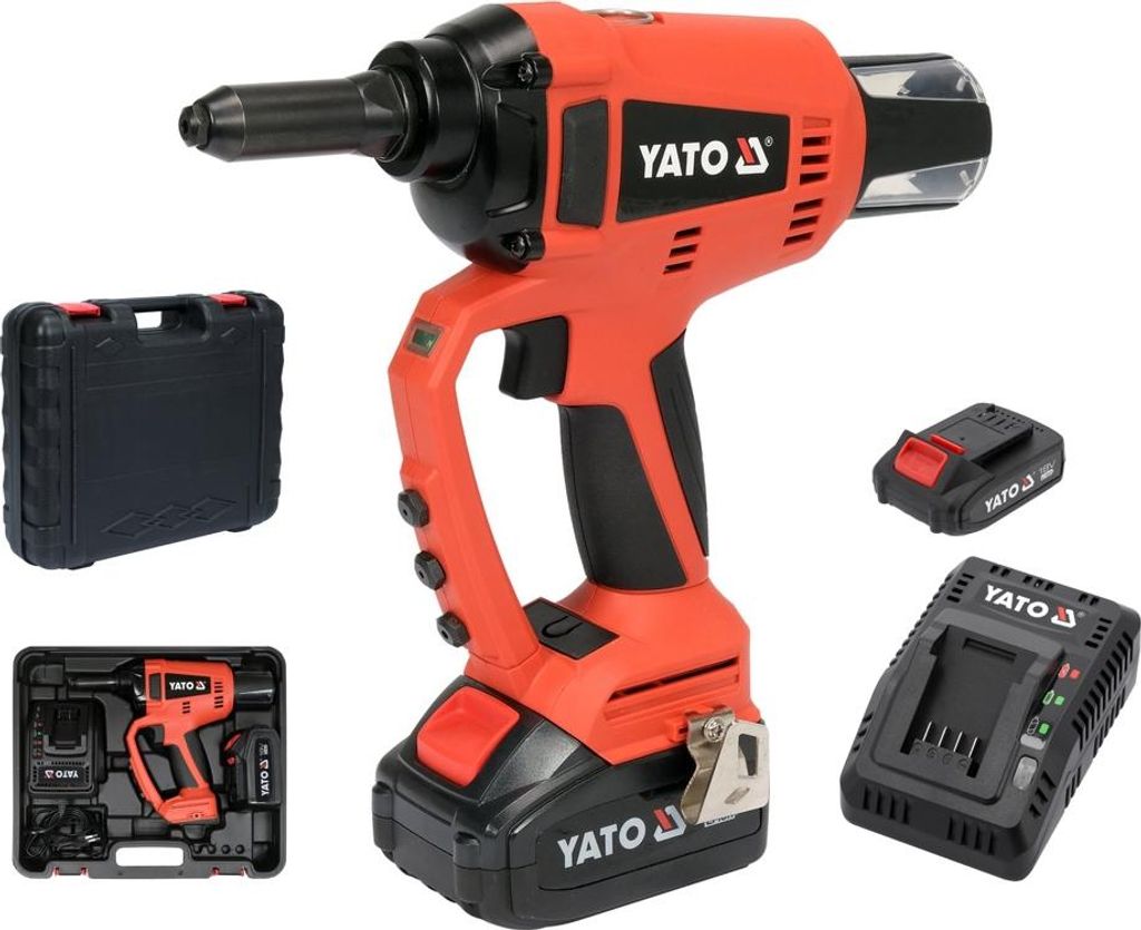 Yato nitownica 18v     2,4, 3,0-3,2, 4,0, 4,8-5,0mm Produktbild 