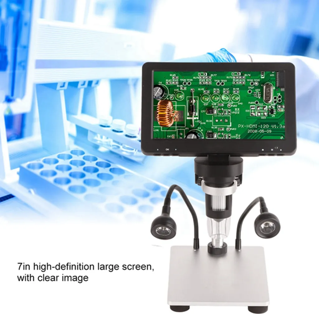 Microscope électrique pour soudure électronique et micro-réparation 7''