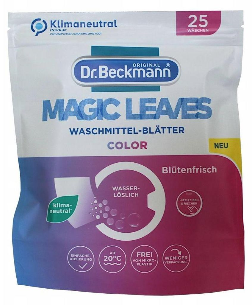 Dr Beckmann, Magic Leavers, Arkusze do prania, 25 sztuk Obrázok produktu 
