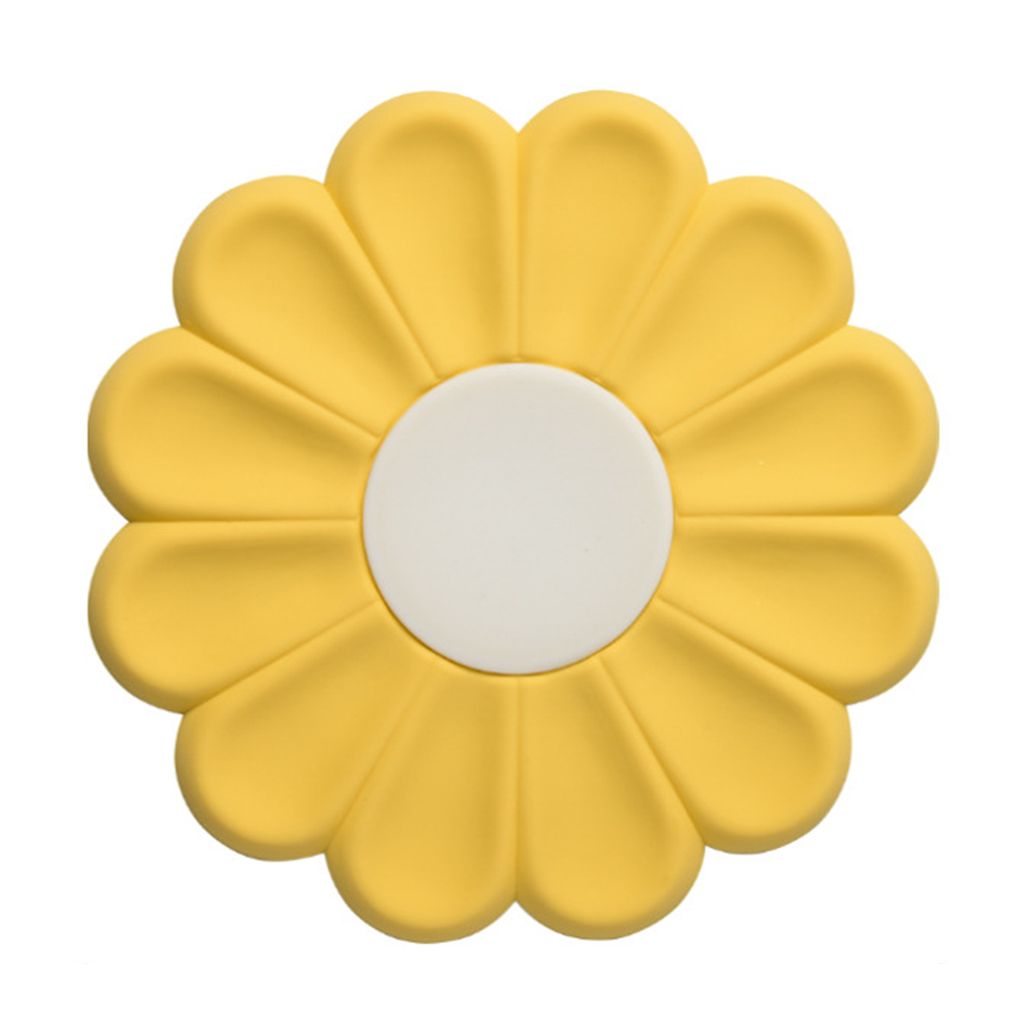 Tischmatten stapelbare Anti-Schlupf-Tassen-Becher-Pads-Raumsparungs-Wärme-resistente Wärmeisolierung tragbare wiederverwendbare süße Farbtisch-...