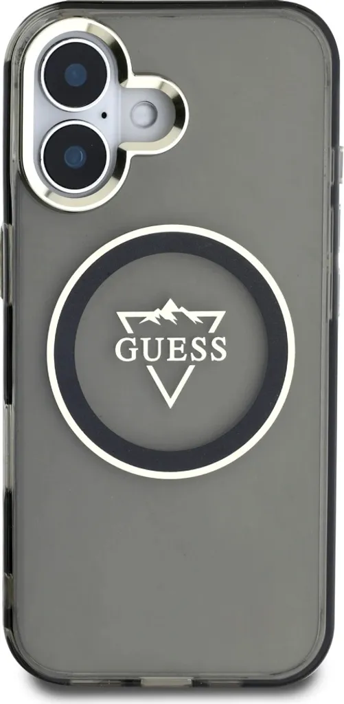 Etui Guess Iml Metal Mountain Logo Magsafe Do Iphone 16 Czarny - 3