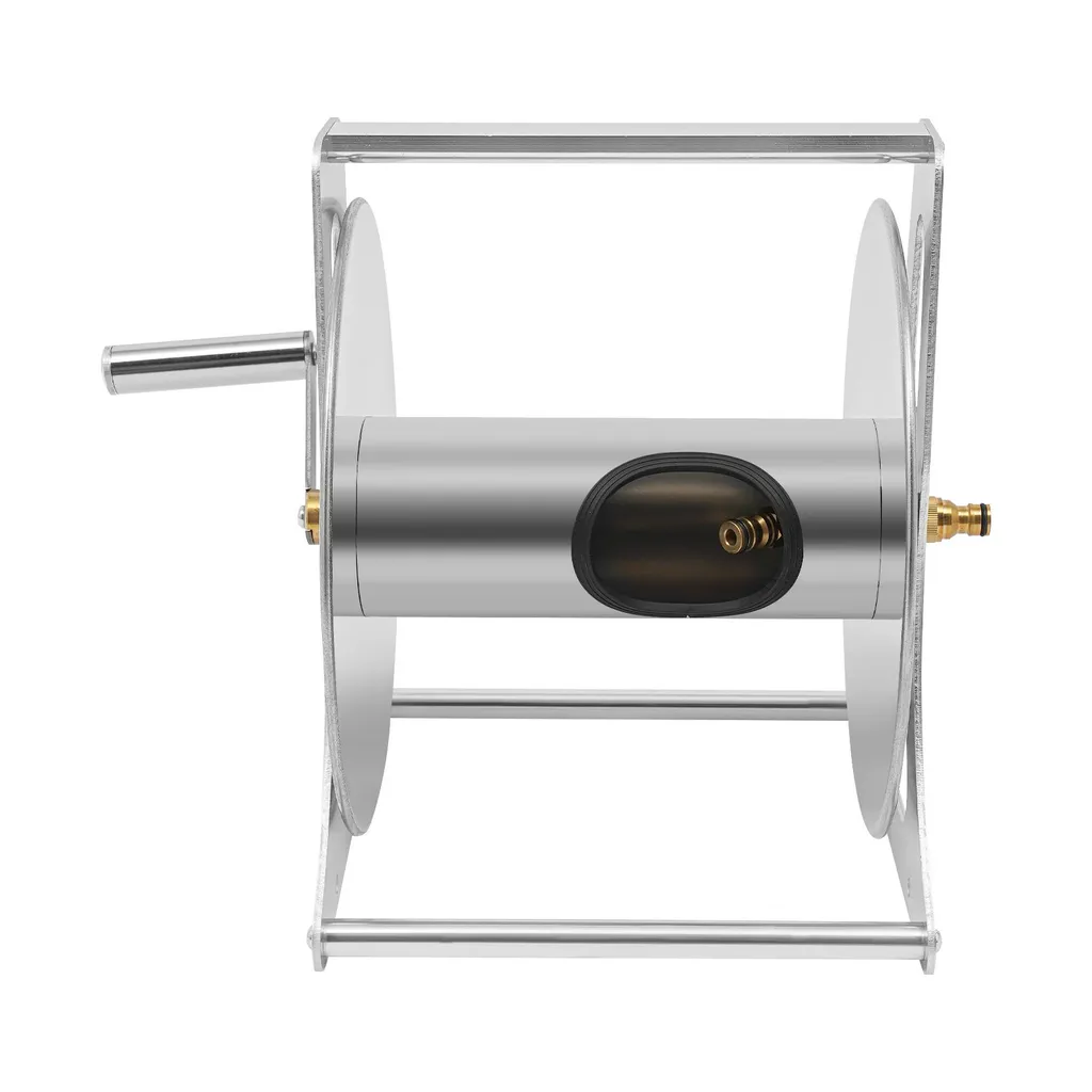 Support de rangement pour tuyau d'arrosage mural en inox robuste