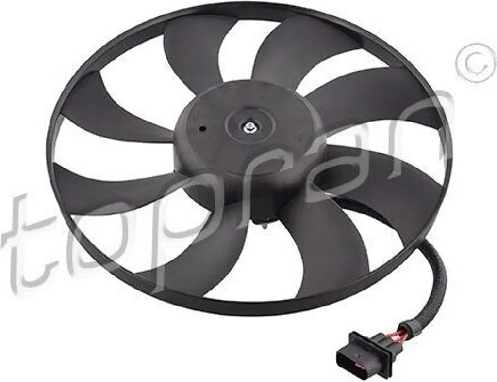 Ventilateur de radiateur TOPRAN 111 452 pour Polo 9N et Ibiza 6L OE