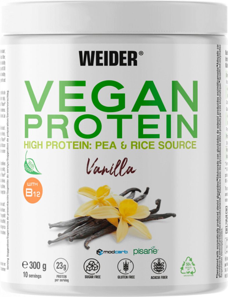 Weider Vegan Protein (300g) Vanilla - Eiweiße - Veganes Eiweiß