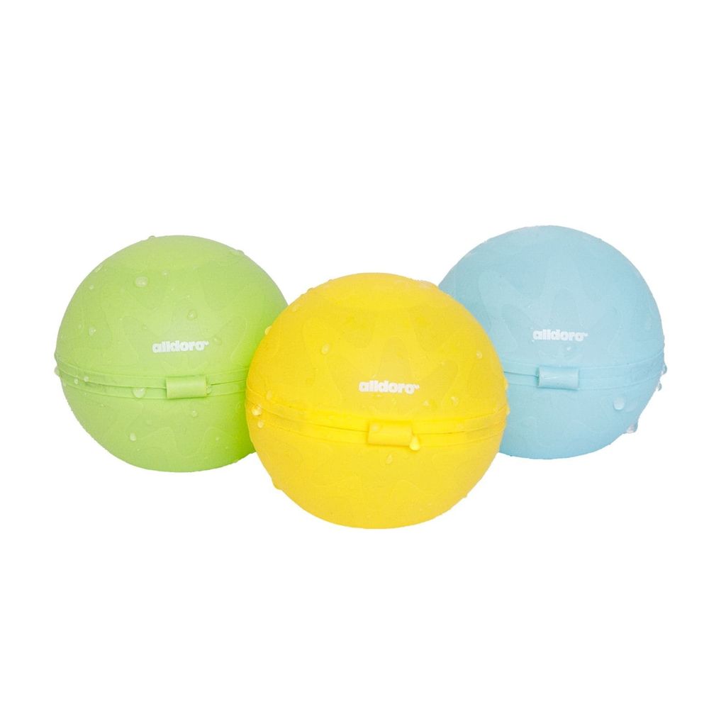 Wiederverwendbare Wasserbomben Set - 3 magnetische Silikon-Wasserbälle für umweltfreundlichen Wasserspaß im Garten, Pool oder Strand