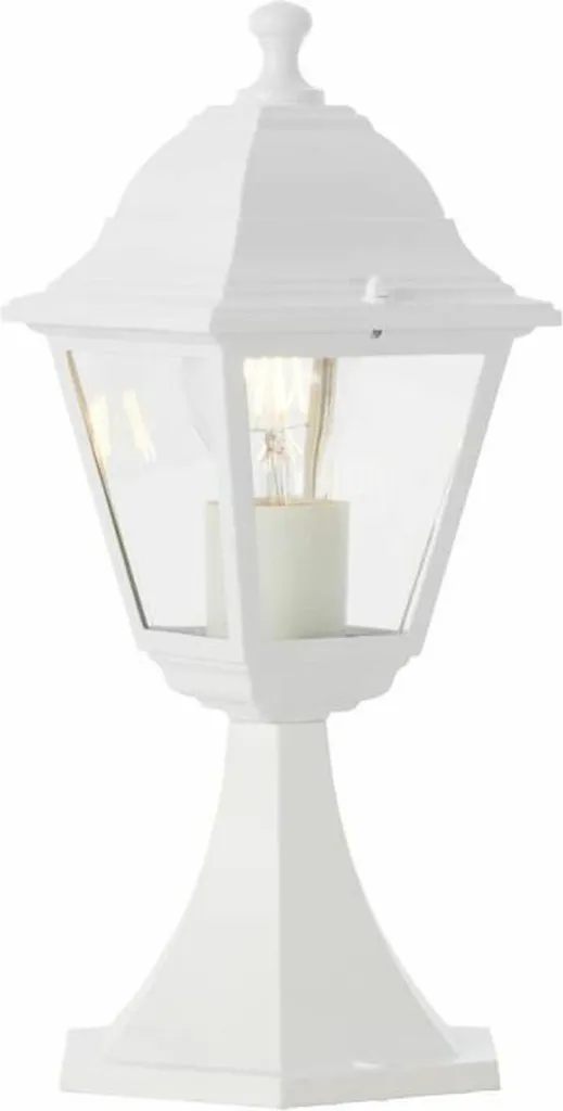 Applique Murale Lanterne Blanche Nissie E27 - Luminaire Jardin Classique