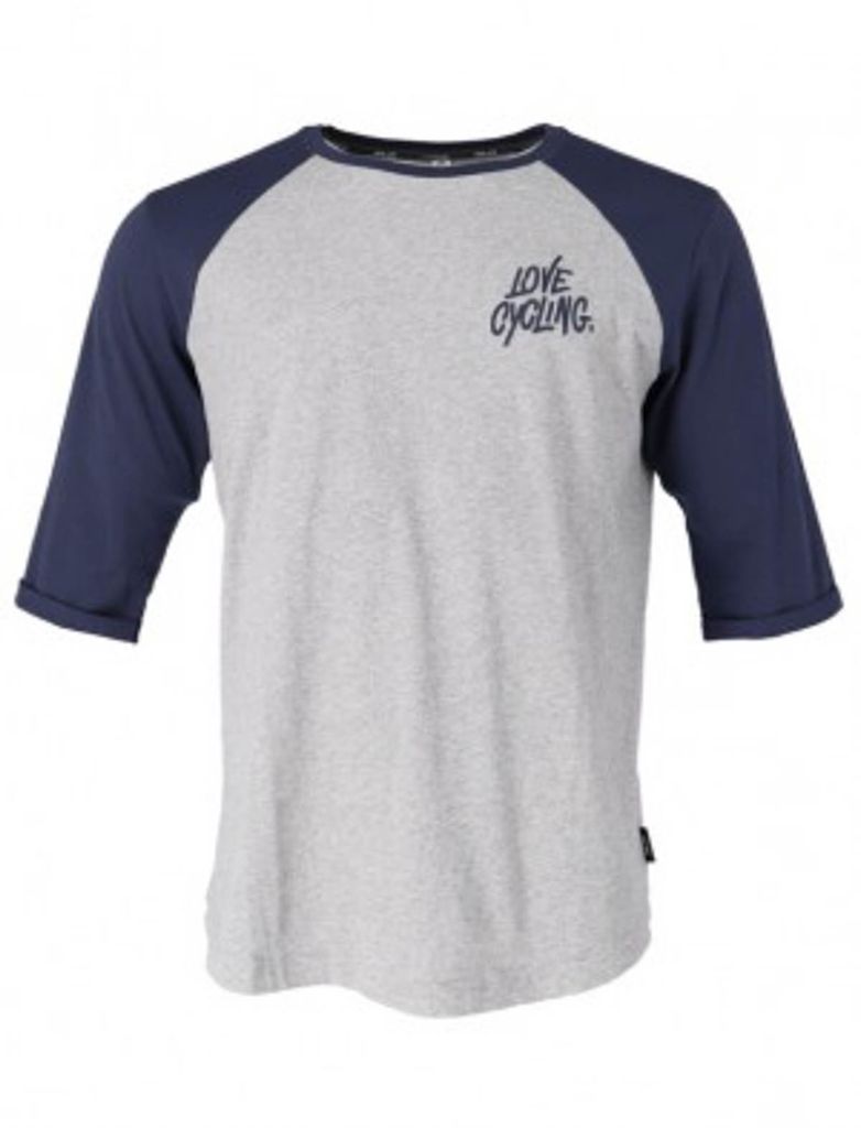 XLC Casual Man Raglan 3/4 Arm Shirt Gr M grau/blau
