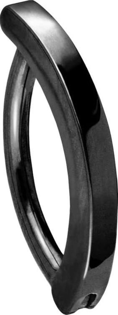 Ohrpiercing, Nasenpiercing, Septum Piercing Titan Bauchnabelclicker BOGEN Schwarz Stablänge: 12mm | Stabstärke: 1,6mm
