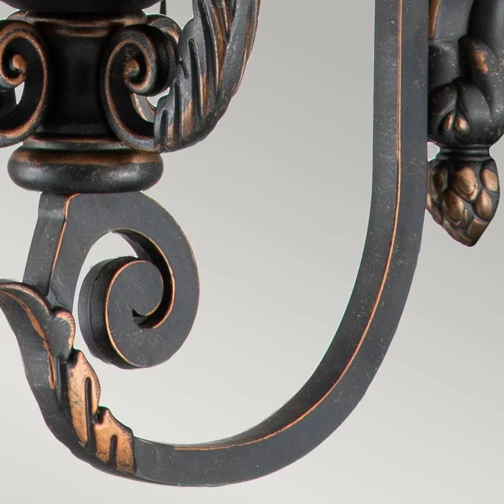 Éclairage extérieur Baltimore style ancien E27 60W pour terrasse et jardin