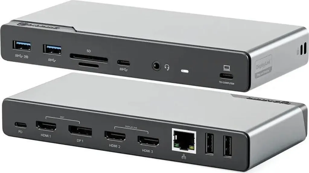 Station Docking Alogic USB-C pour Télétravail Quad Écran et Charge