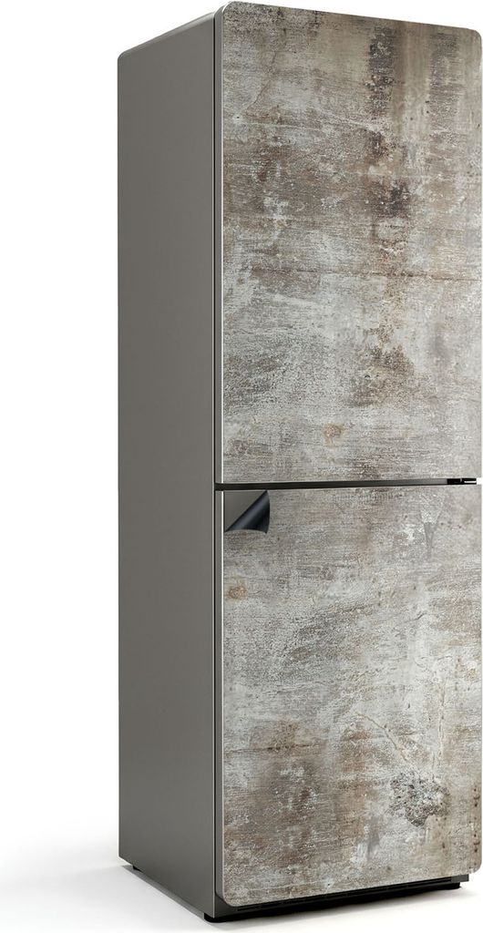 Rohbetonstruktur – Magnetische Kühlschrank Abdeckung – Dekorfolie magnetisch Küche – Kühlschrank Magnet Deko – selbstklebende Magnettafe...