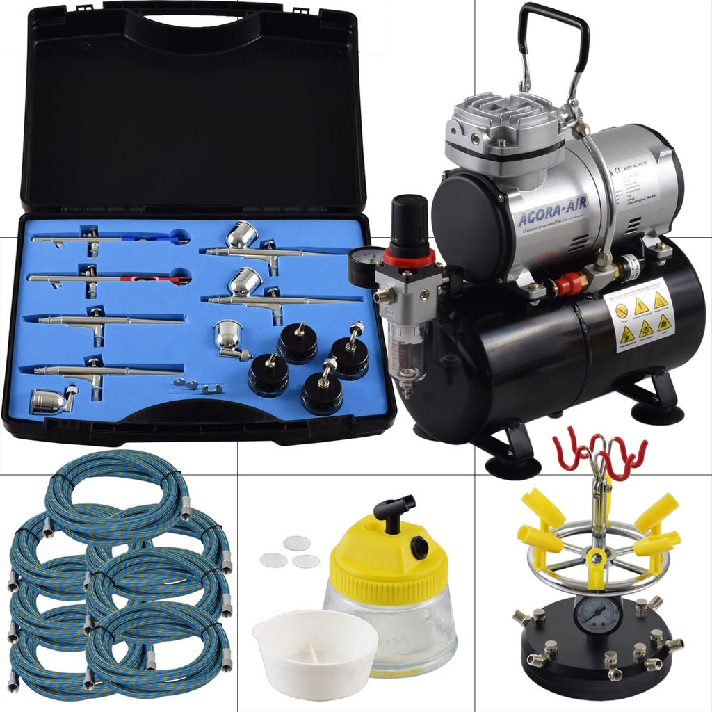Agora-Tec Airbrush Komplett-Set PROFI XXV.1