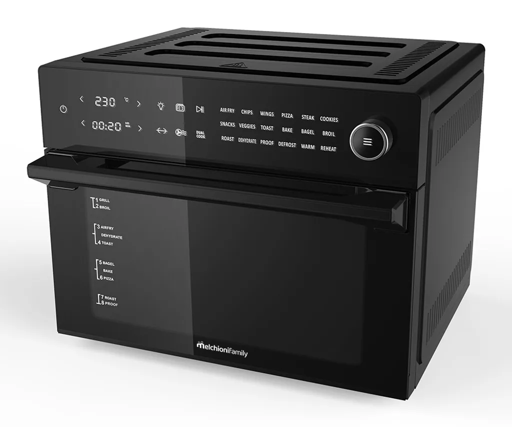 Friteuse à air chaud Melchioni 1800 W avec grande capacité de 30 L