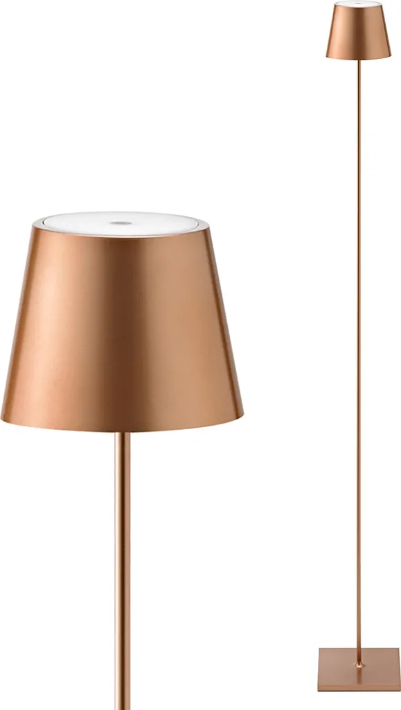 Lampadaire LED sans fil IP54 Nuindie bronze 120 cm avec batterie longue