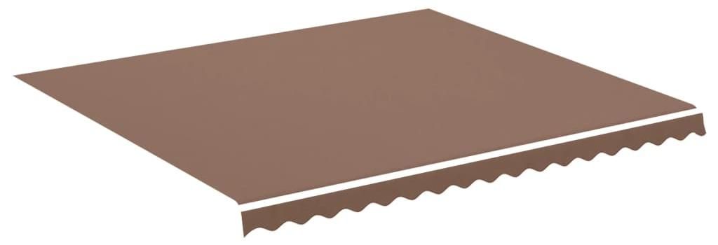 vidaXL Ersatzstoff für Markise Braun 380x345 cm Polyester Produktbild 