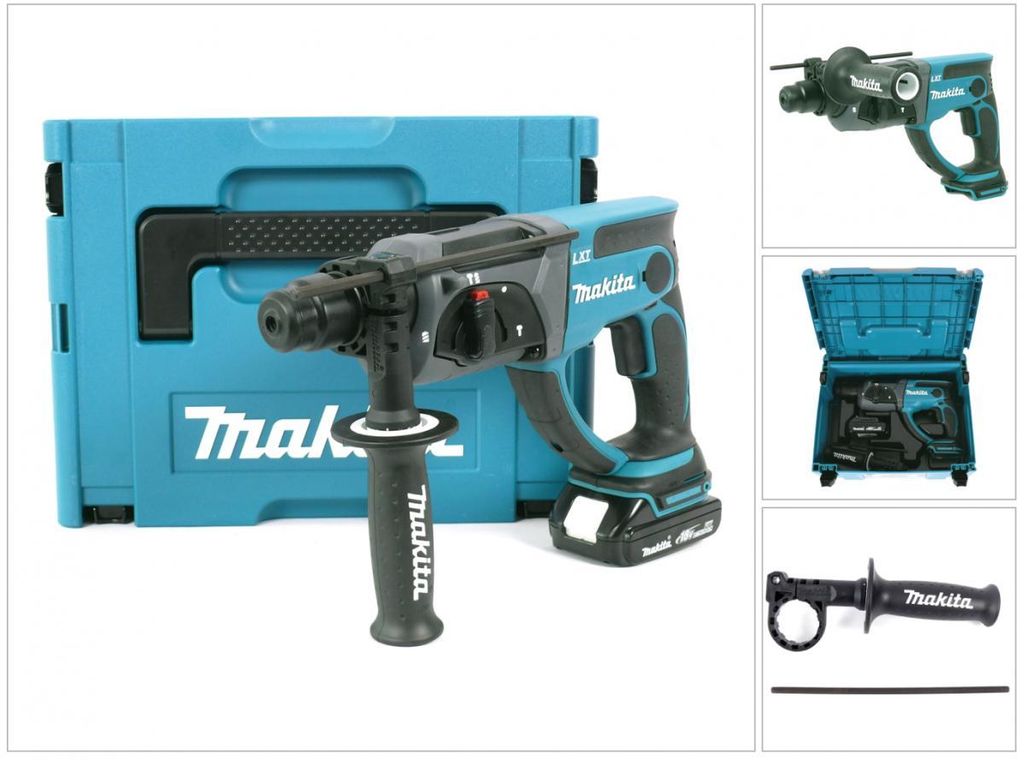 Makita DHR202ZJ, Czarny, Niebieski, Srebrny, 2 cm, 1100 Zdjęcie produktu 
