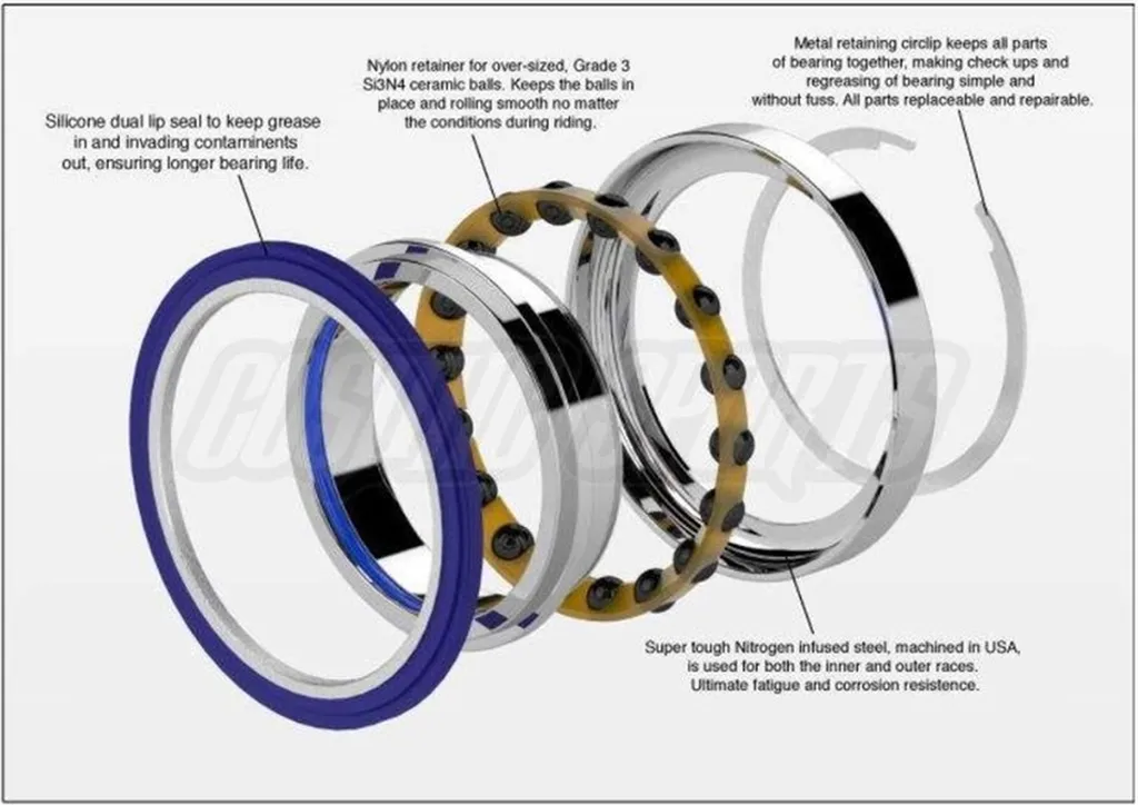 Roulement à Billes Céramique Enduro 152610 LLB pour Moyeu de Vélo