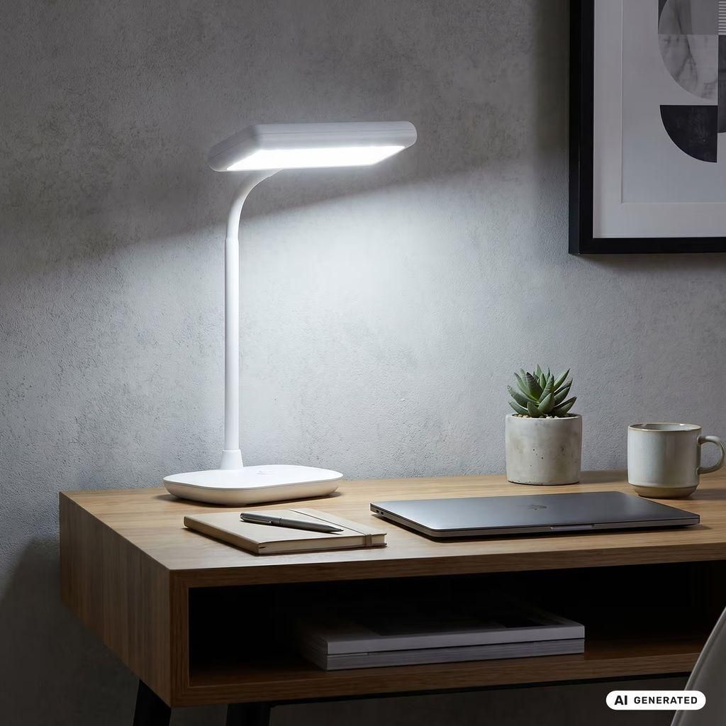 LED bureaulamp, daglicht, draaibaar en kantelbaar, 8,5W, Productafbeelding 