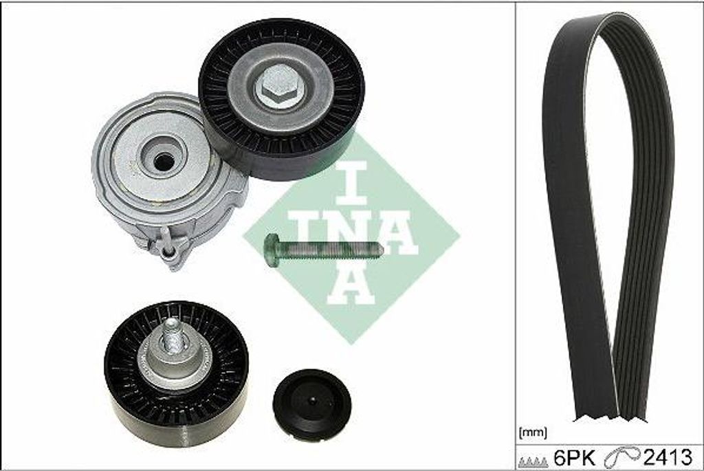 INA 529 0509 10 Keilrippenriemensatz OE 059903137AG kompatibel mit A4 8E, A4 8H, A6 4F