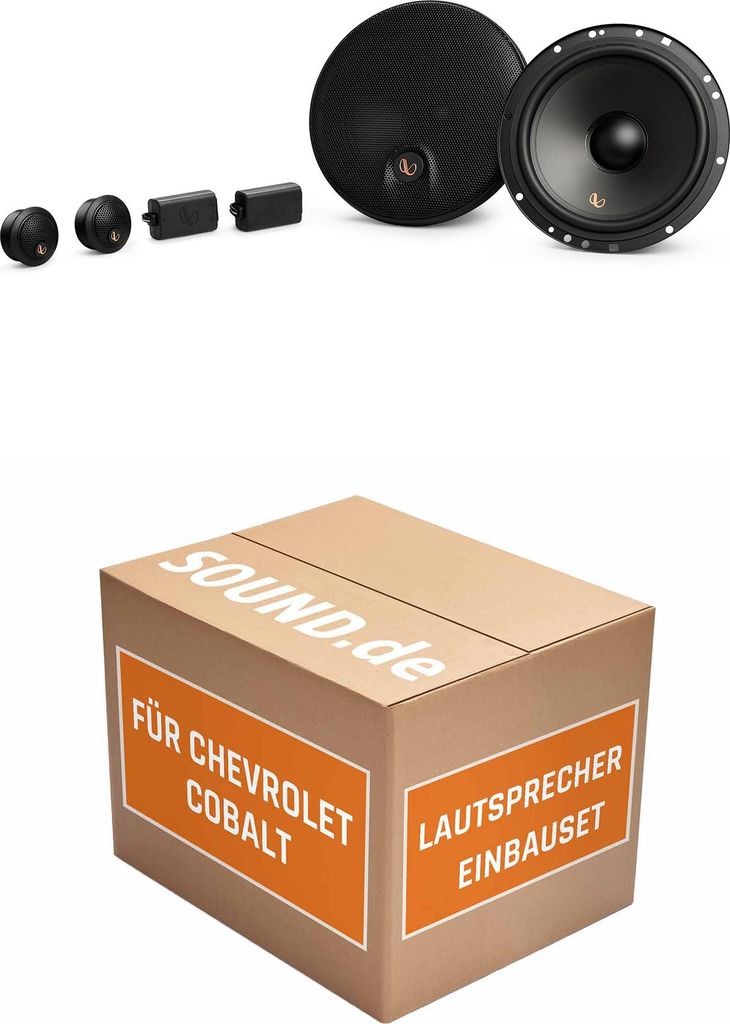 Lautsprecher Boxen Einbaupaket Front Infinity Alpha 603C passend für Chevrolet Cobalt | 90Watt RMS