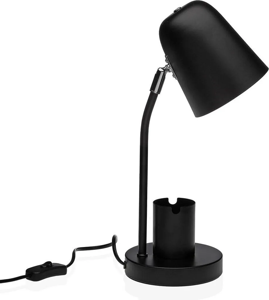 Lampe de table Versa noir 25 W en métal robuste avec finition élégante