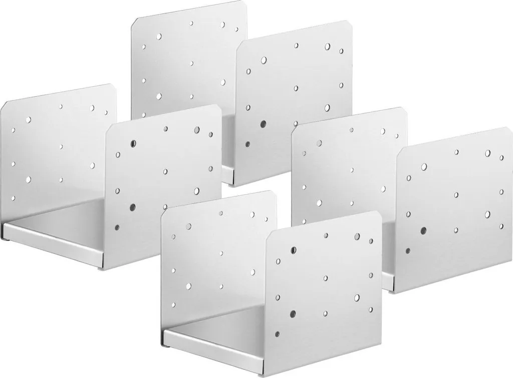 Base de Poteau en Acier Inox 203mm - Fixation Robuste et Anticorrosion
