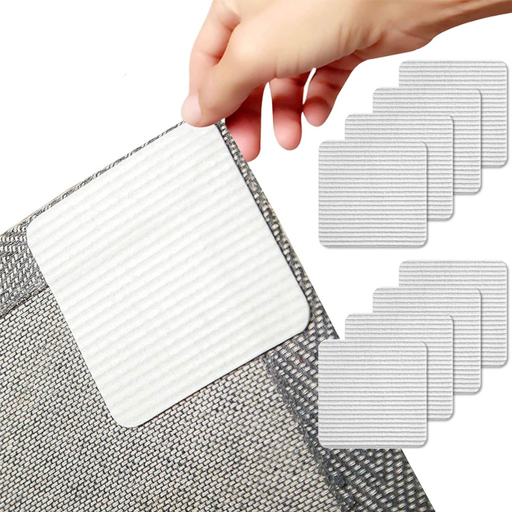 Zhufas 8er Set Teppich Anti-Rutschmatten - 10x10cm Sicherheitspads