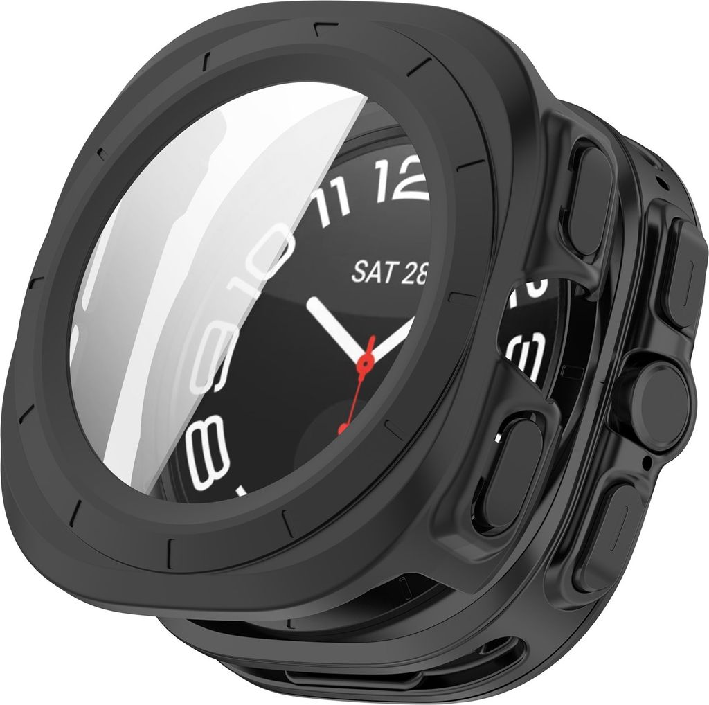 INF Samsung Watch Ultra 47 mm Hülle mit integriertem Displayschutz Schwarz
