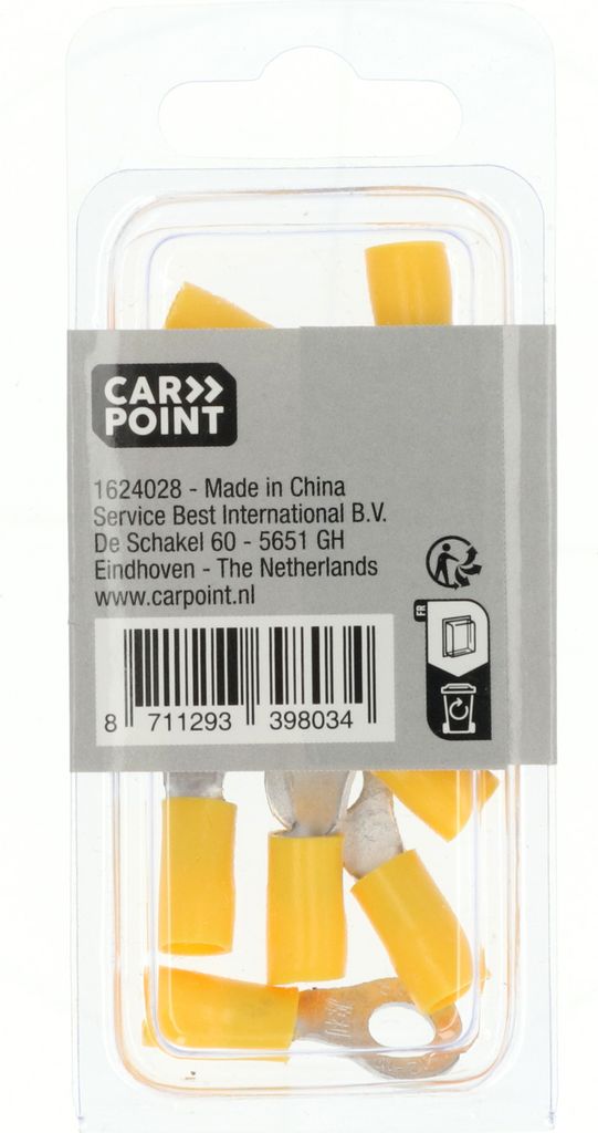 Carpoint Ringkabelschuh 676 M6 Gelb 10 Stück