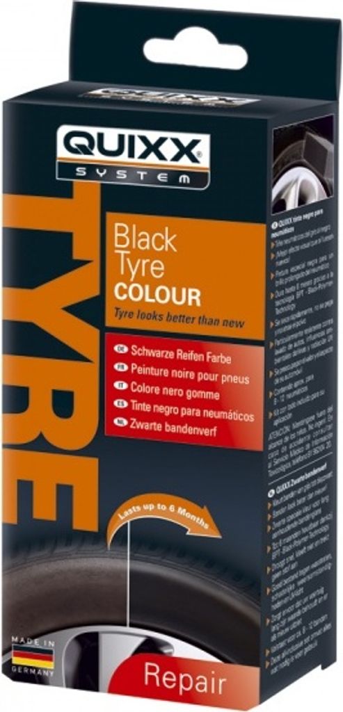 Quixx Schwarze Reifen Farbe 75ml