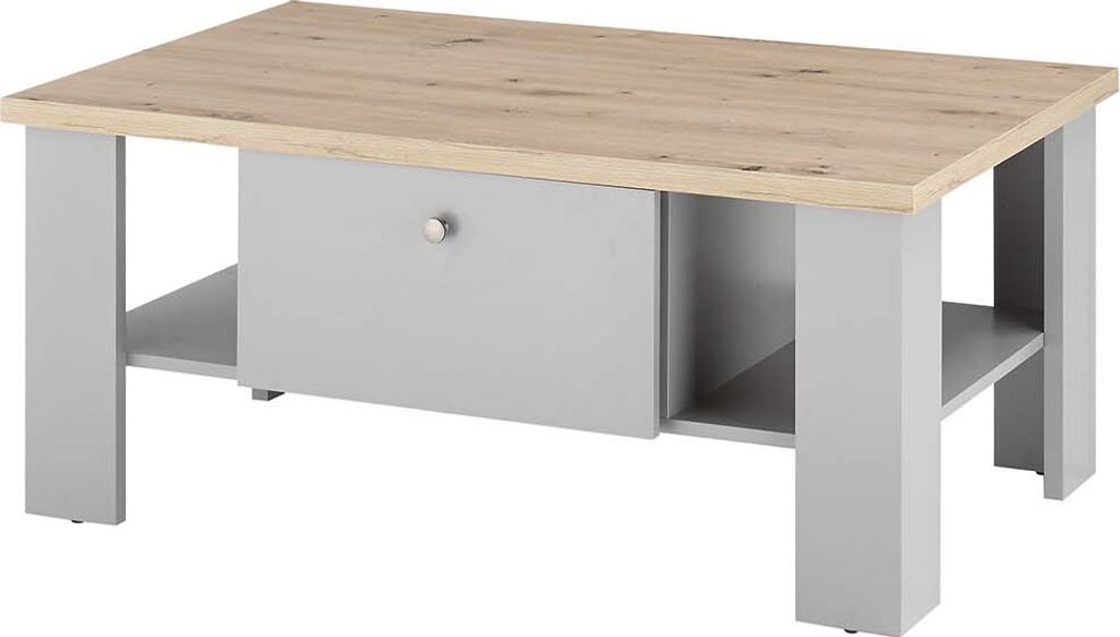 Couchtisch Chambord - Light Gray Artisan Oak Landhaus Produktbild 