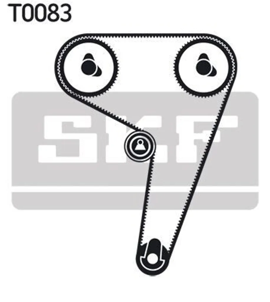 Jeu de courroies dentées SKF VKMA 02224 : protection moteur Fiat Lancia