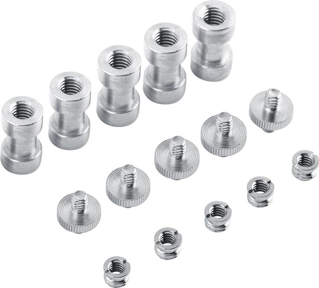 Gewindeschraubenhalterung, langlebiger Gewindekonverter-Adapter, 1/4 Zoll bis 3/8 Zoll, 5 Stück, hohe Qualität für DSLR-Kamera, Blitzauslöser, ...
