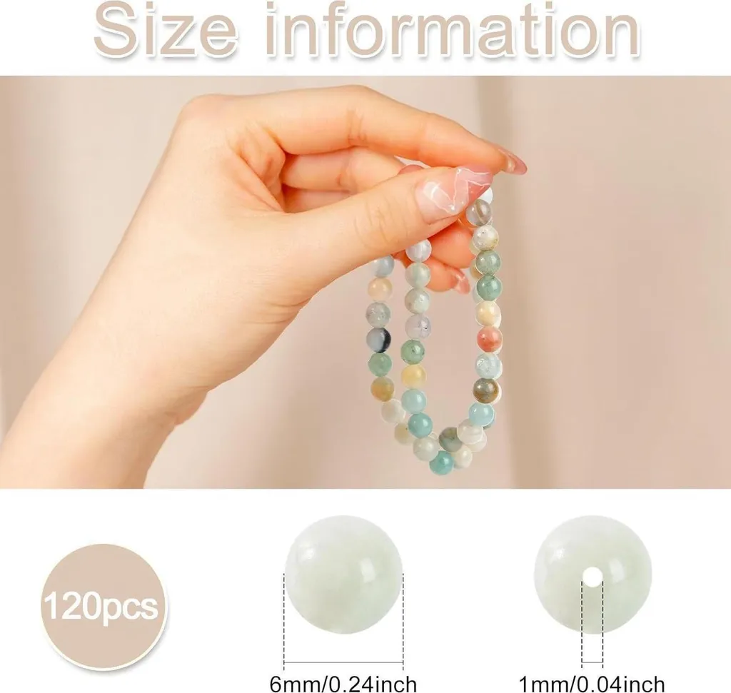 Amazonite Perles 6mm Pierre de Soin pour Bracelets Lithothérapie DIY