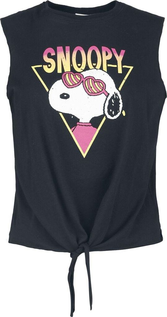 Peanuts Top Damen Snoopy - On Tour schwarz 3XL