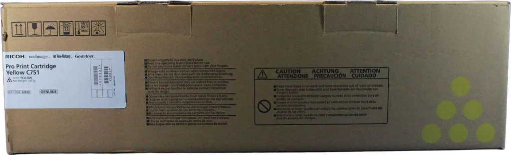 Toner Jaune Ricoh Pro Print C751 pour Presse Numérique Professionnelle