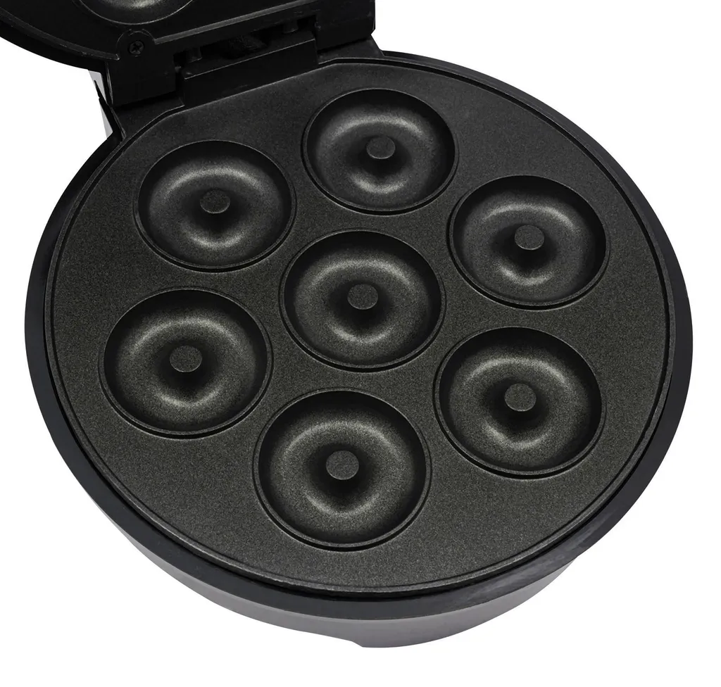Machine à beignets antiadhésive 1000W noire pour cuisson rapide
