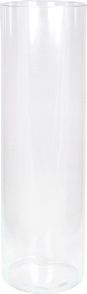 INNA-Glas Boden Vase Zylinder Sanya Ocean aus Glas, klar, 50 cm, Ø 15 cm - Dekovase