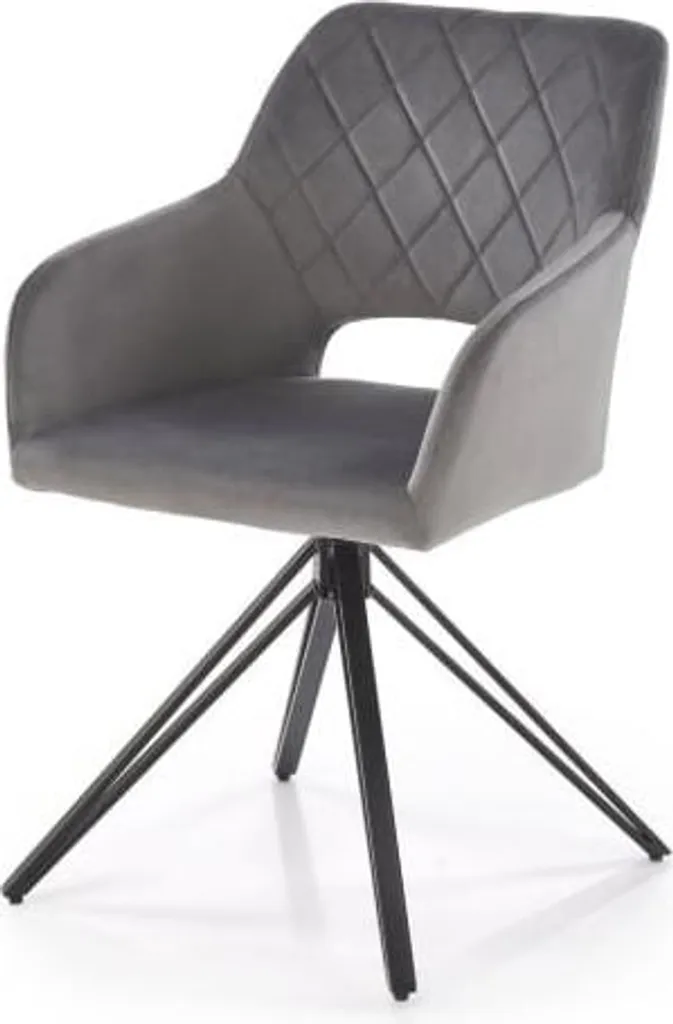Chaise K535 gris cendré : chaise design scandinave pour salle à manger