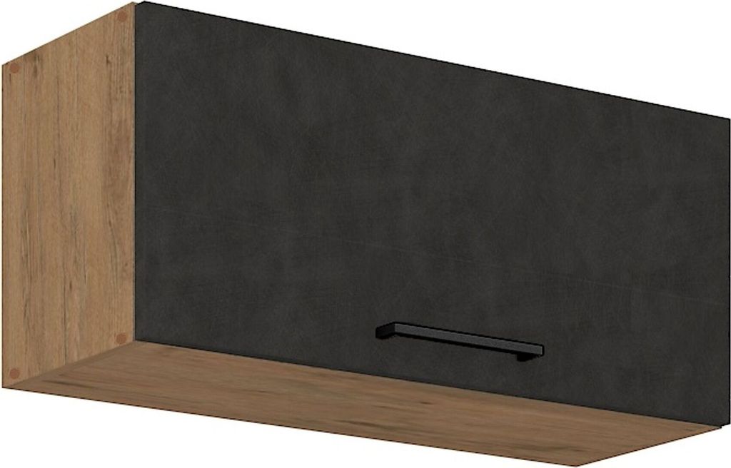 Vigo Kurzhängeschrank 80 cm Eiche Lancelot Matera Grau Küchenzeile Küchenblock