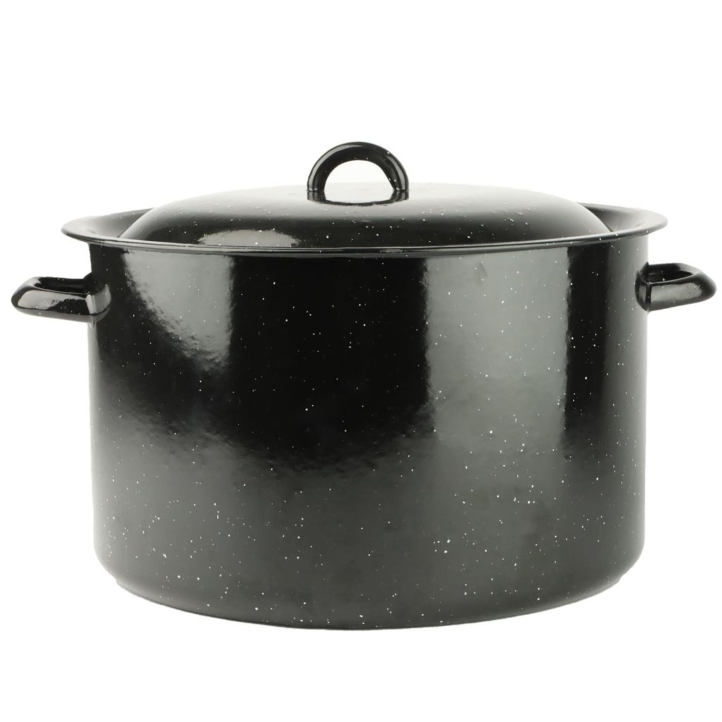 Einkochtopf emailliert 32 cm – 15L mit Einsatz