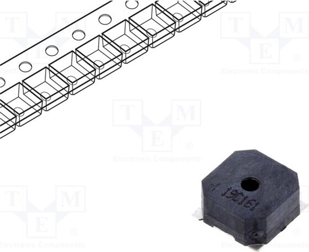 1x Schallwler: elektromagnetische Signalgeber 2,7kHz SMD 3,6V LET8540DS-3.6L-2.7-