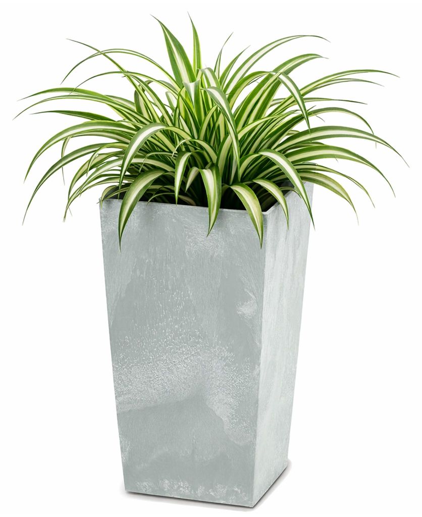 Prosperplast High Urbi Square Effect 26.6l Grau Blumentopf