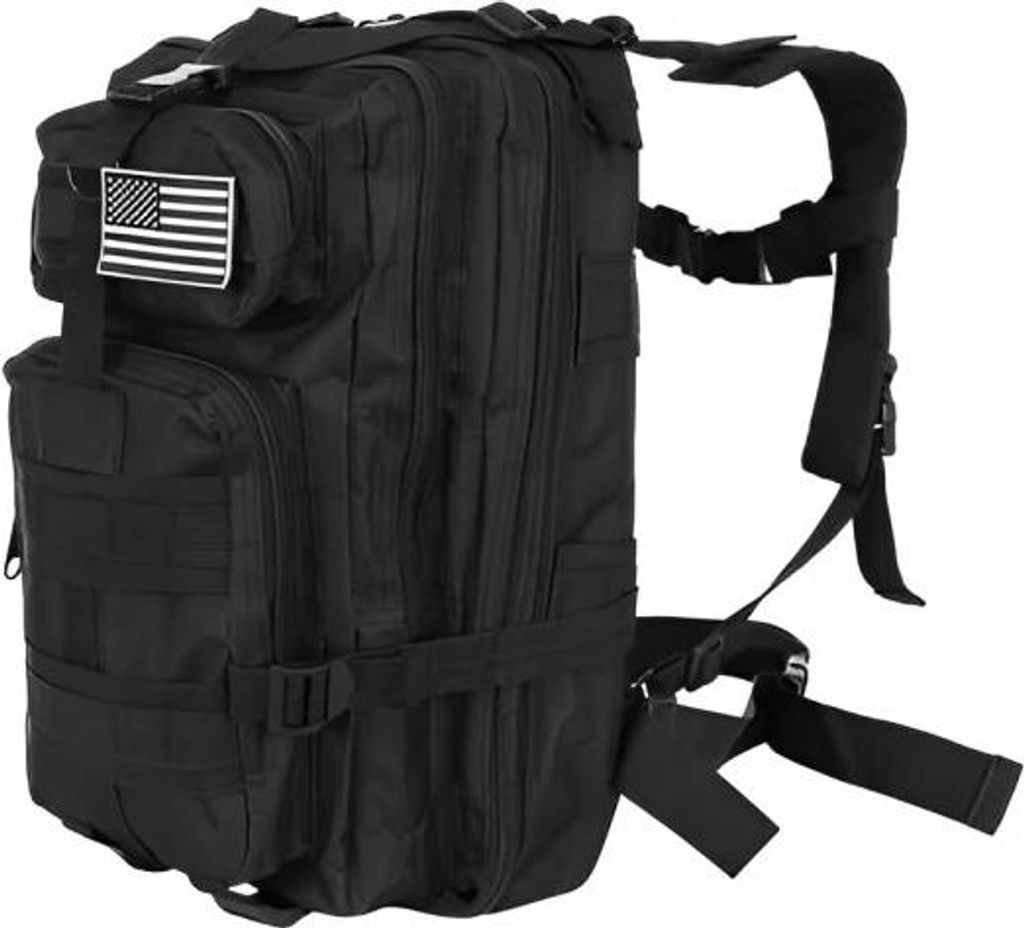 Sac à dos militaire, 26 litres, couleur noire Image du produit 
