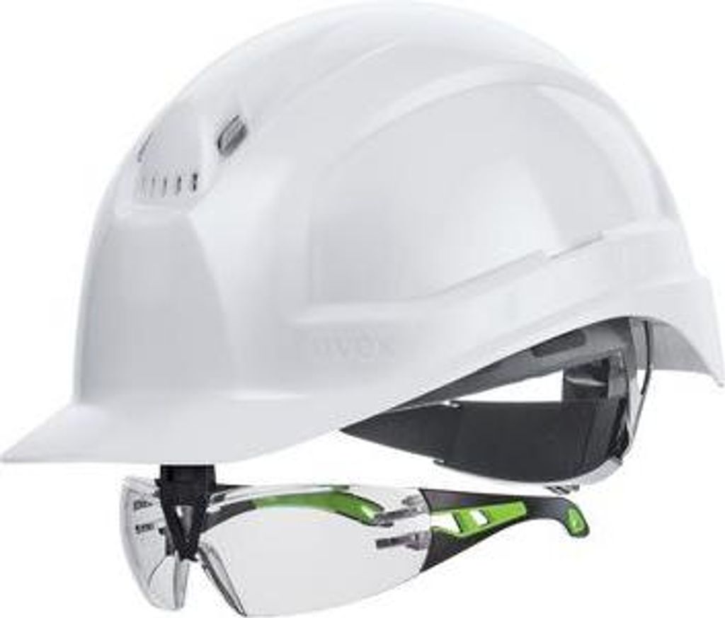 Schutzhelm uvex pheos IES 9772050 weiß mit Lüftungen