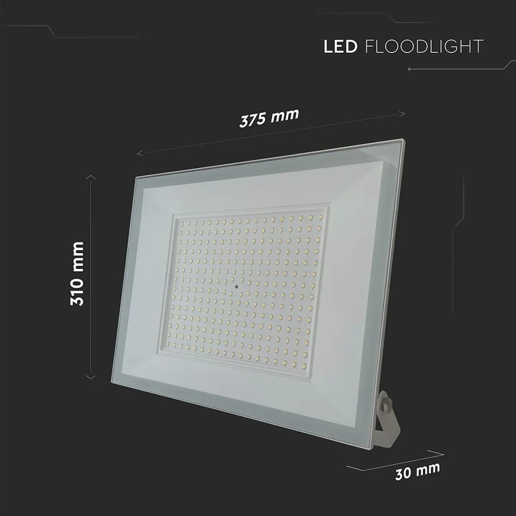 Projecteur Extérieur LED Étanche IP65 Blanc 200W Idéal Grandes Surfaces