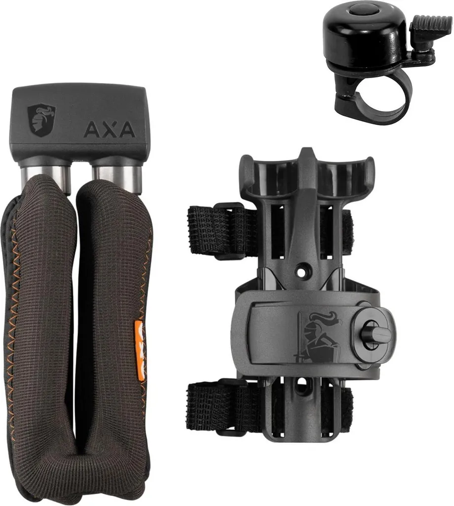 Antivol Axa Foldable 1000 de 105 cm Niveau 11 en Acier avec Sonnette